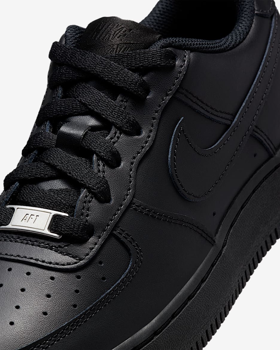 Black nike air force 1 kids online